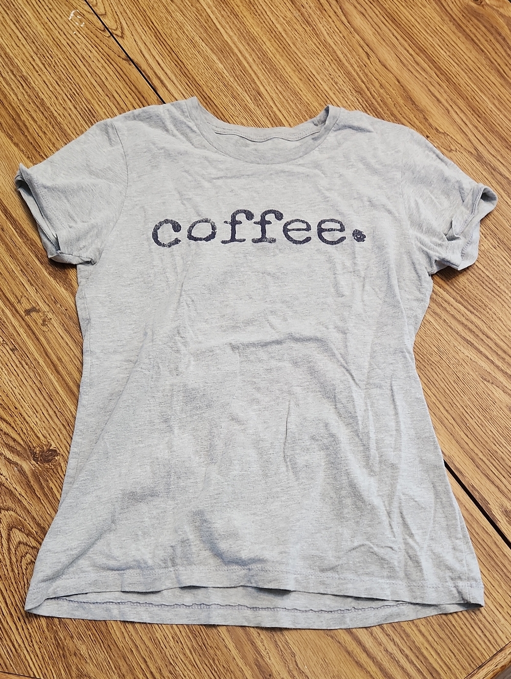 Coffee Graphic Tee - Light Gray Women's T-Shirt